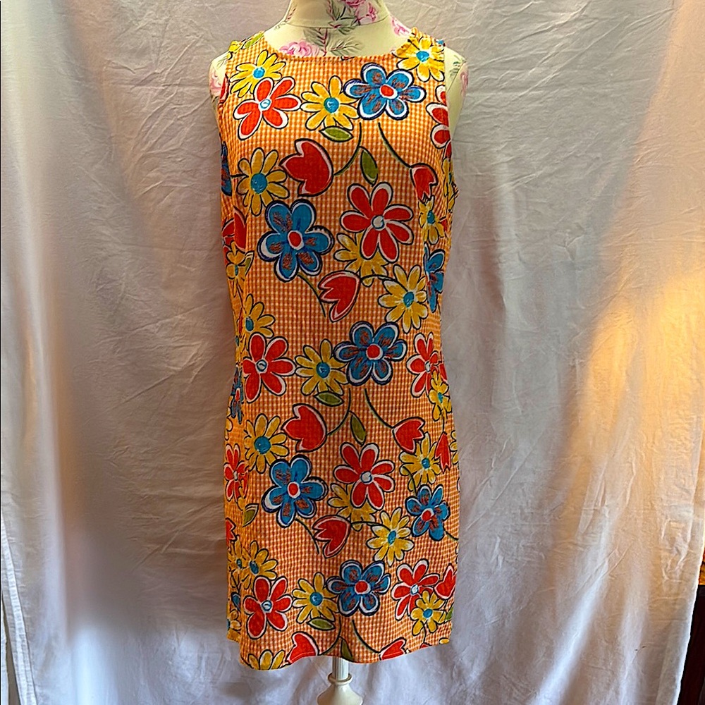 Floral Sleeveless Dress - Multicolor California Concepts Size 7